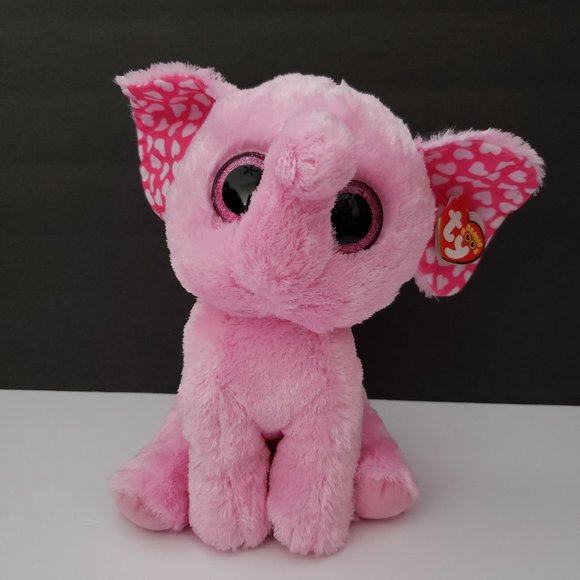Ty / Toys Stuffed Animals / Beanie Boos Other - Ty Beanie Boos SUGAR the Pink Elephant (10 Inch) NEW MINT with TAGS Retired